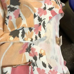 Tan with flowers